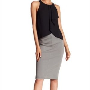 Catherine Malandrino Slim Pull On Skirt XS